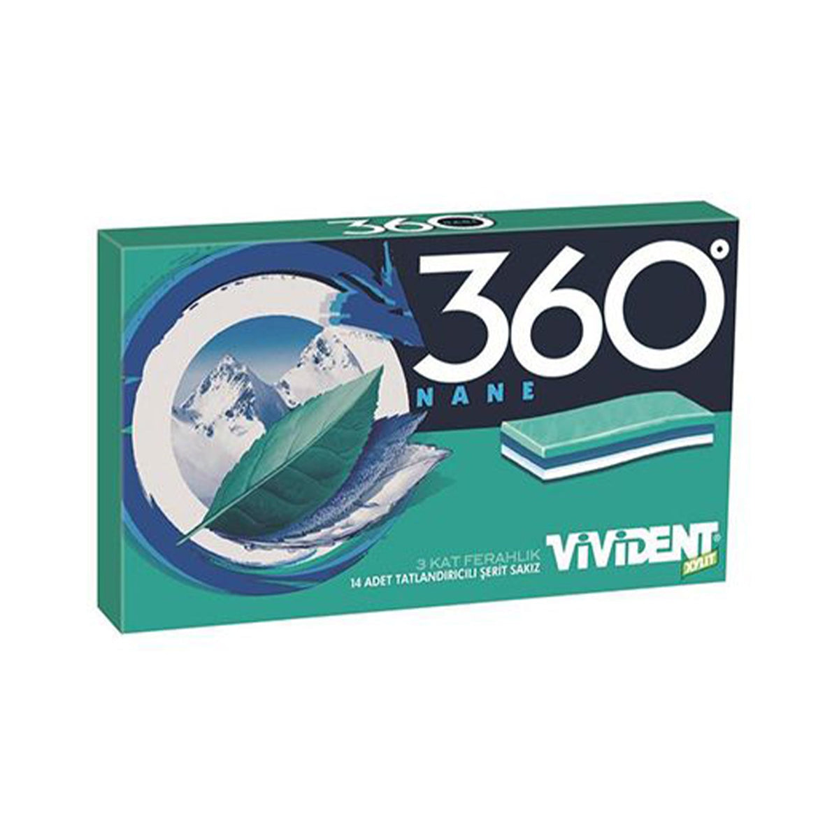 Vivident Xylit 360 Mint (Nane) Gum 33 g