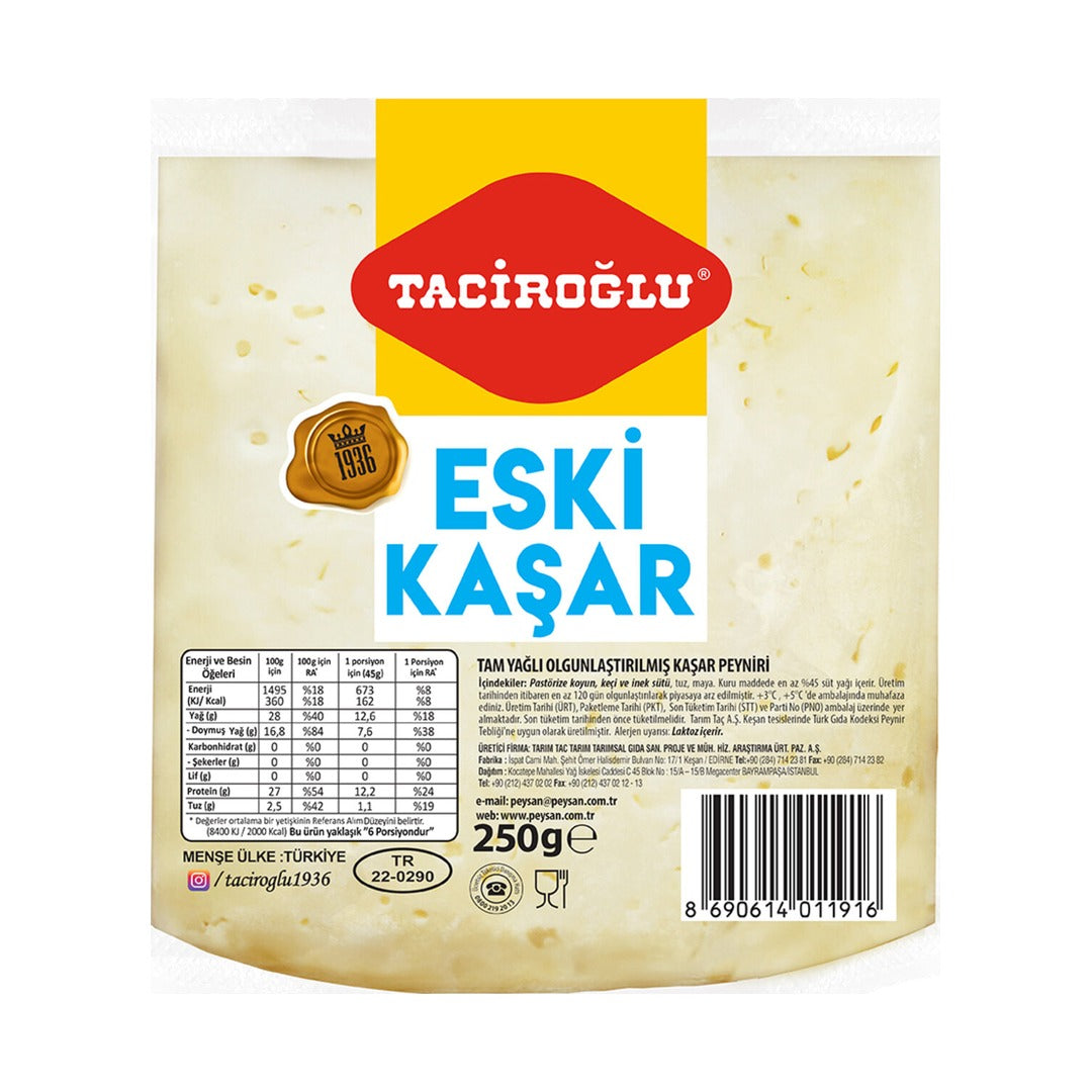 Tacıroğlu Aged Kaskaval 250 g - front of pack
