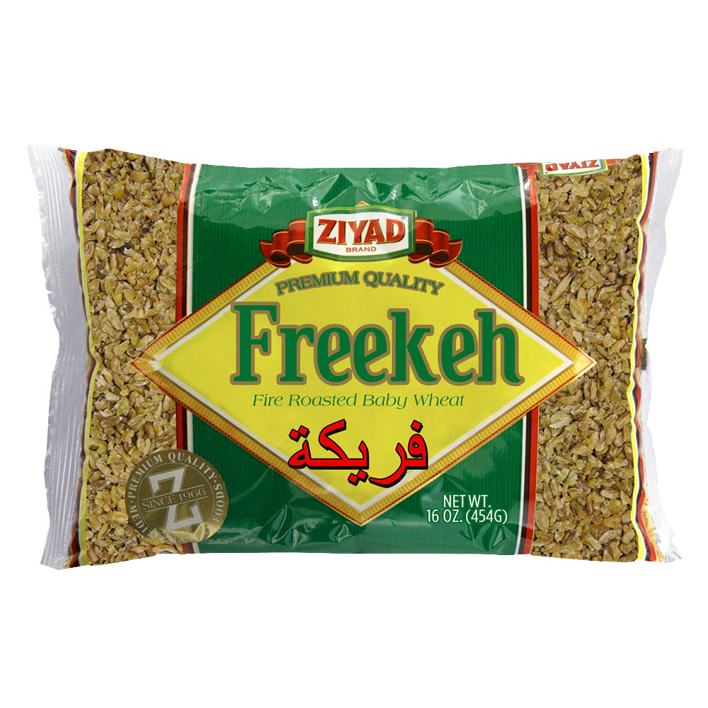 Ziyad Freekeh Fire Roasted Baby Wheat, 16 oz bag, front view