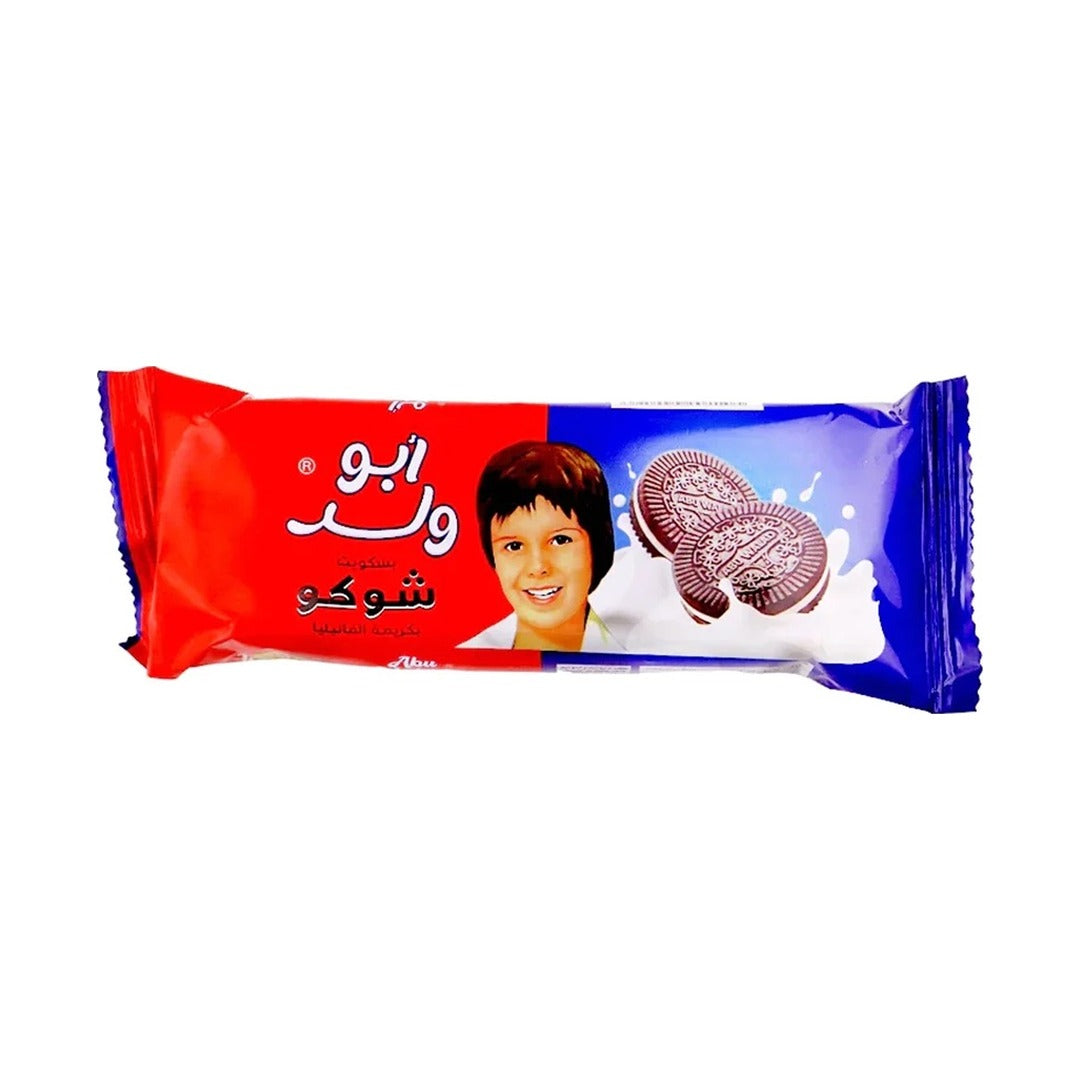 Abu Walad Choco Sandwich Biscuits 55 g - front of pack