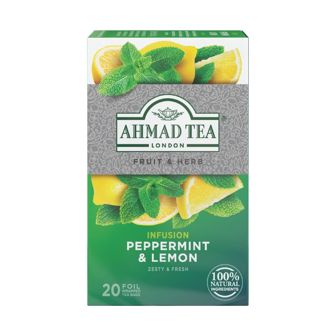Ahmad Tea Peppermint & Lemon Herbal Tea 31 g - front of pack