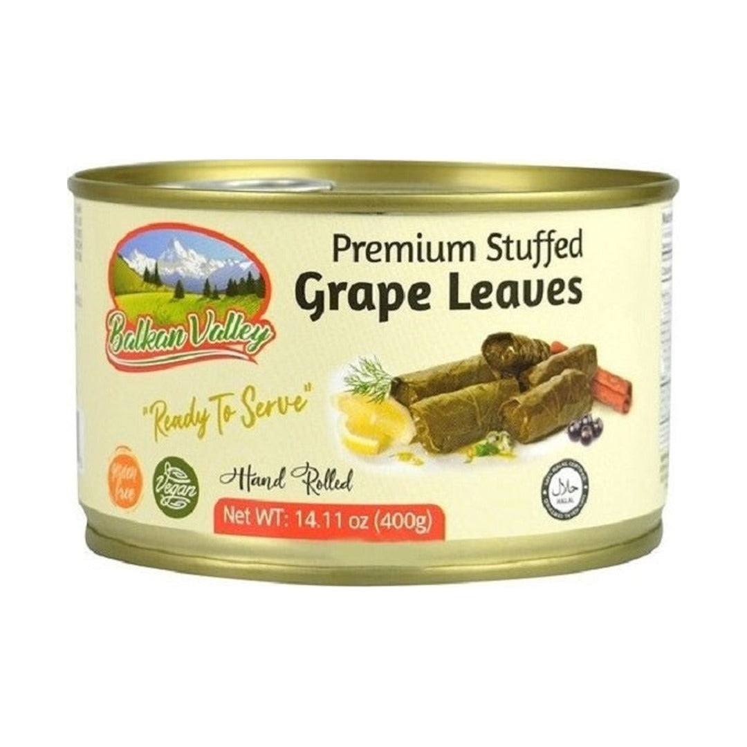 Balkan Valley Premium Stuffed Grape Leaves 400 g - front of pack