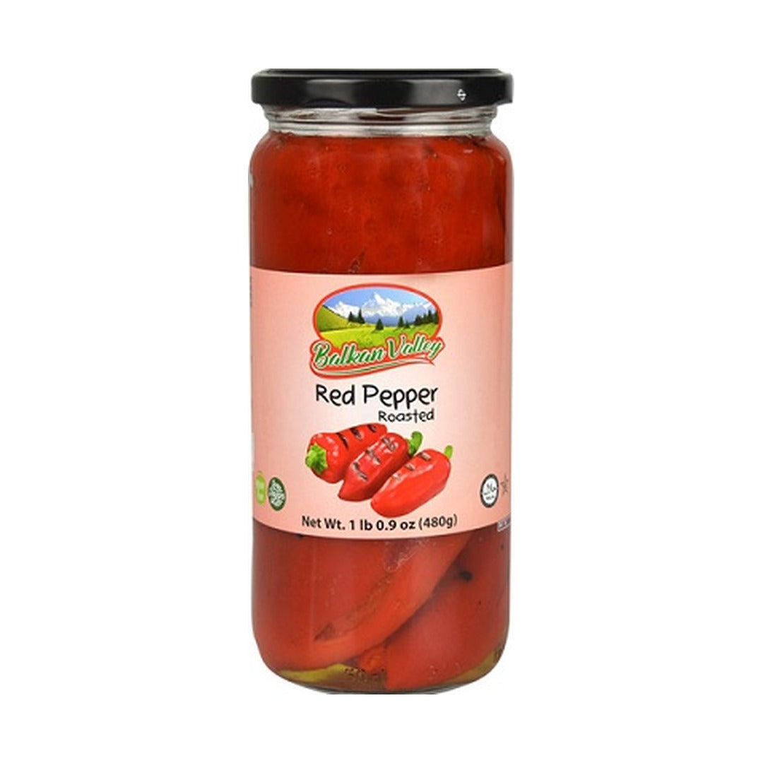 Balkan Valley Red Roasted Pepper 480 g - front of pack