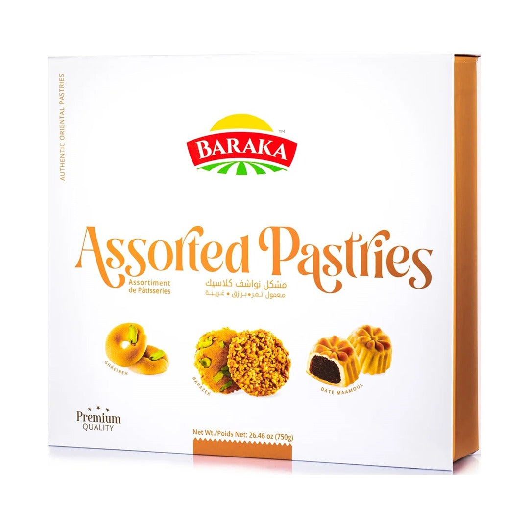 Baraka Assorted Sweets Date Maamoul, Barazek, Ghreibeh Laptop 750 g - front of pack