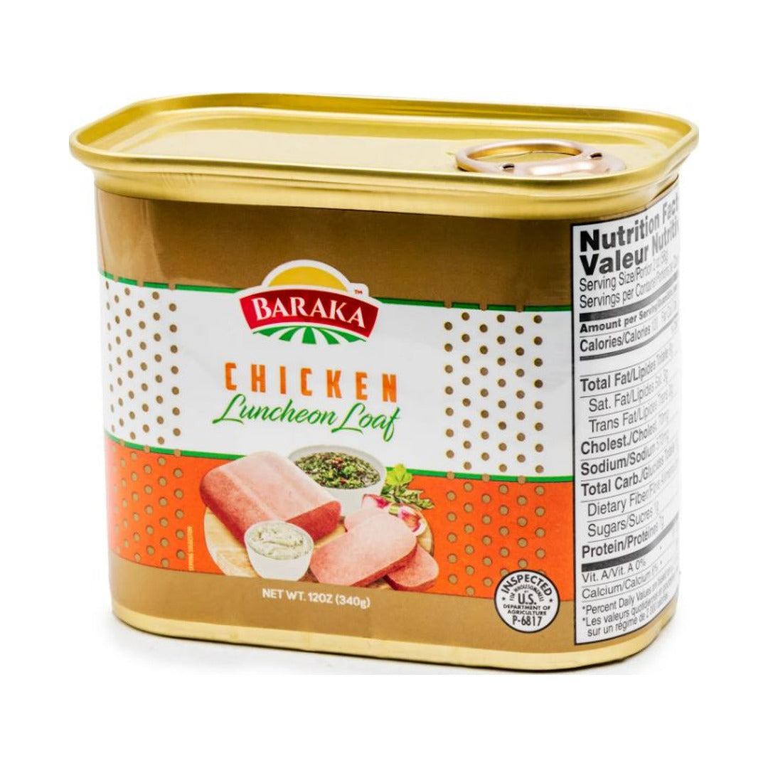 Baraka Chicken Luncheon Meat 340 g - front of pack