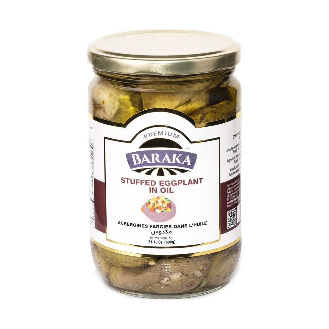 Baraka Premium Makdous 600 g - front of pack