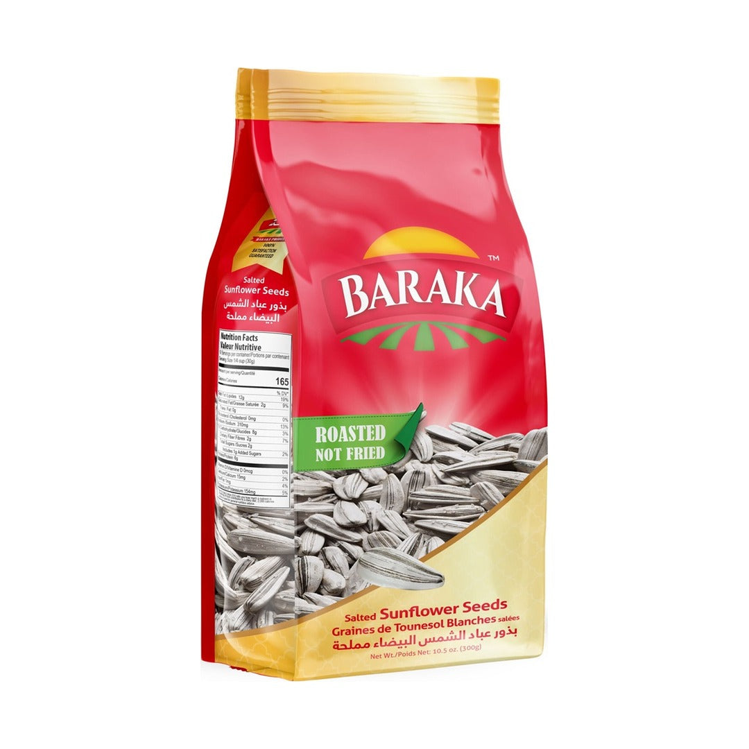 Baraka White Lightly Salted Sunflower Seeds 300 g - front of pack