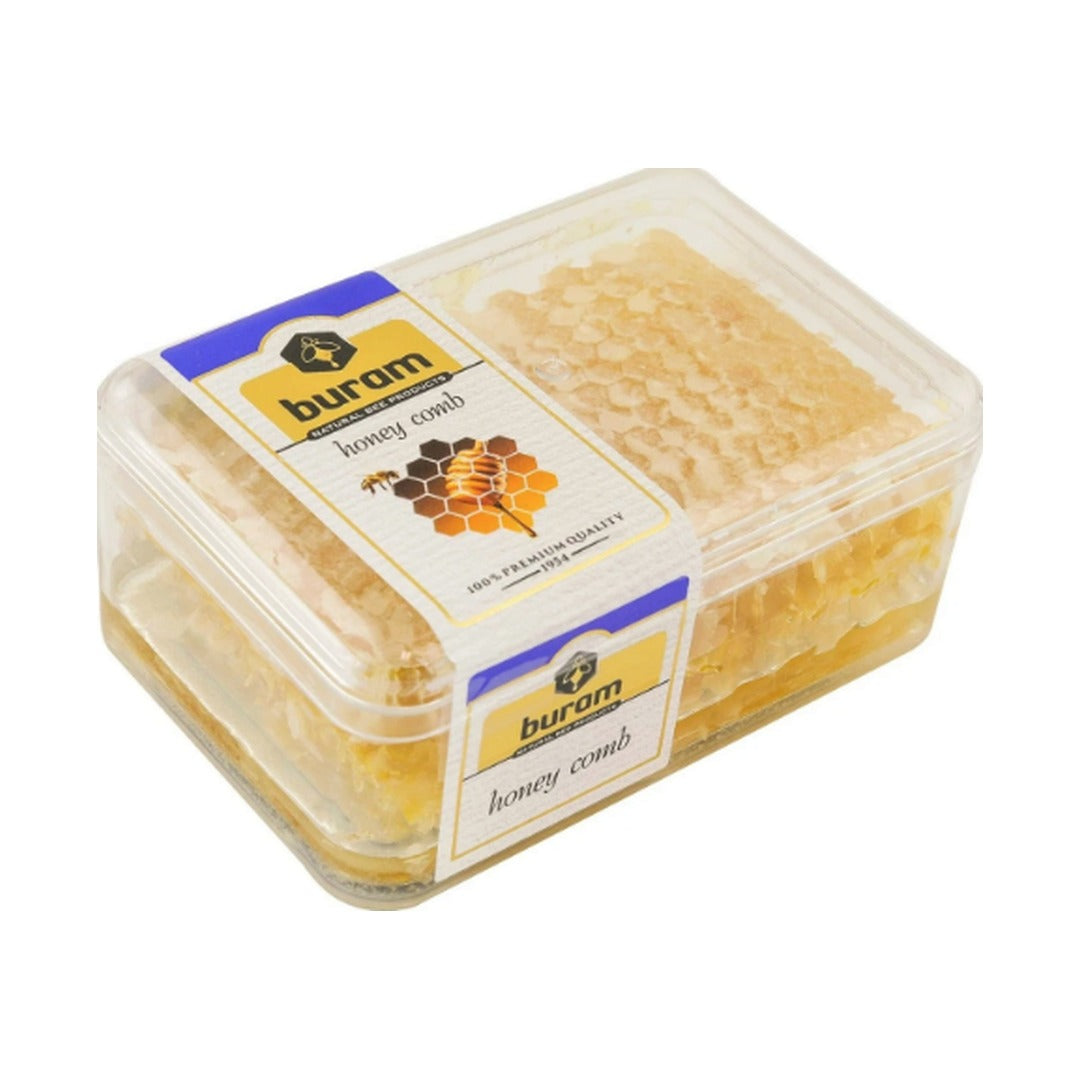 Buram Honey Comb Plastic Cont 200 g - front of pack
