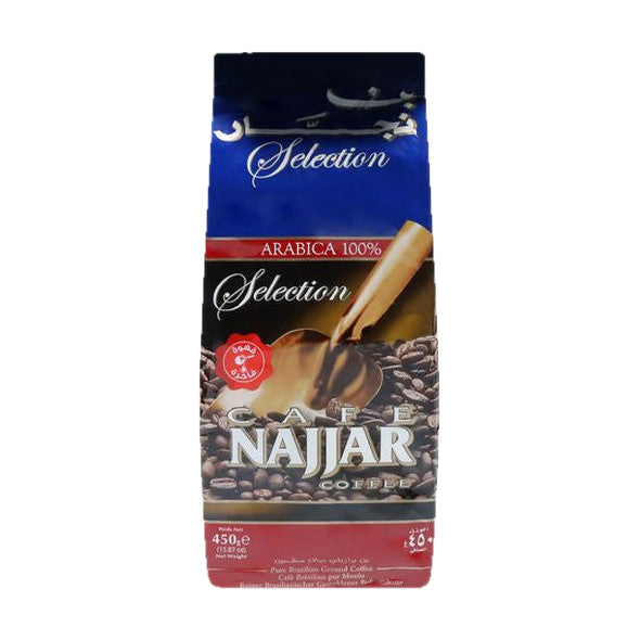 Cafe Najjar Coffee, Ground, Pure Brazilian, 450 g