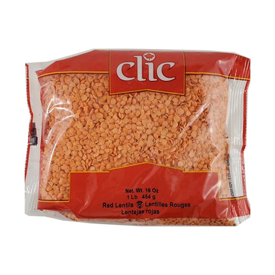 Clic Red Split Lentils 454 g - front of pack