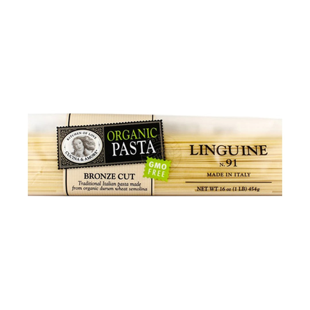 Cucina & Amore Organic Linguine Pasta 453 g - front of pack