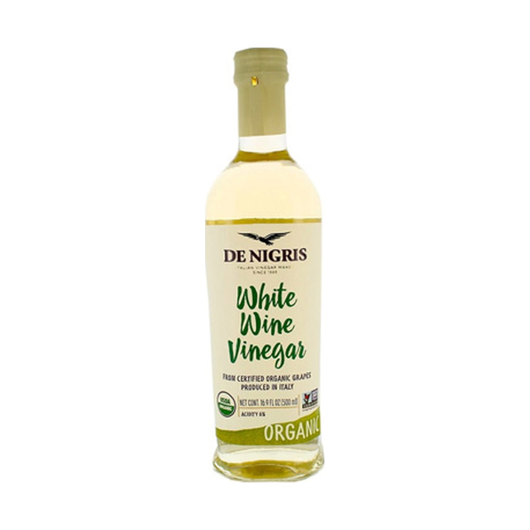 Denigris Organic White Wine Vinegar 500 ml - front of pack