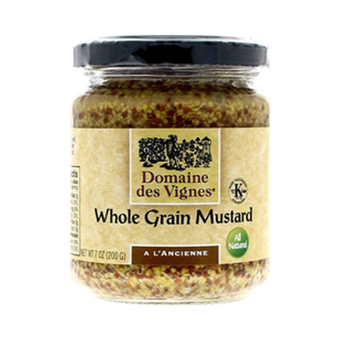 Domaine des Vignes Whole Grain Mustard 198 g - front of pack