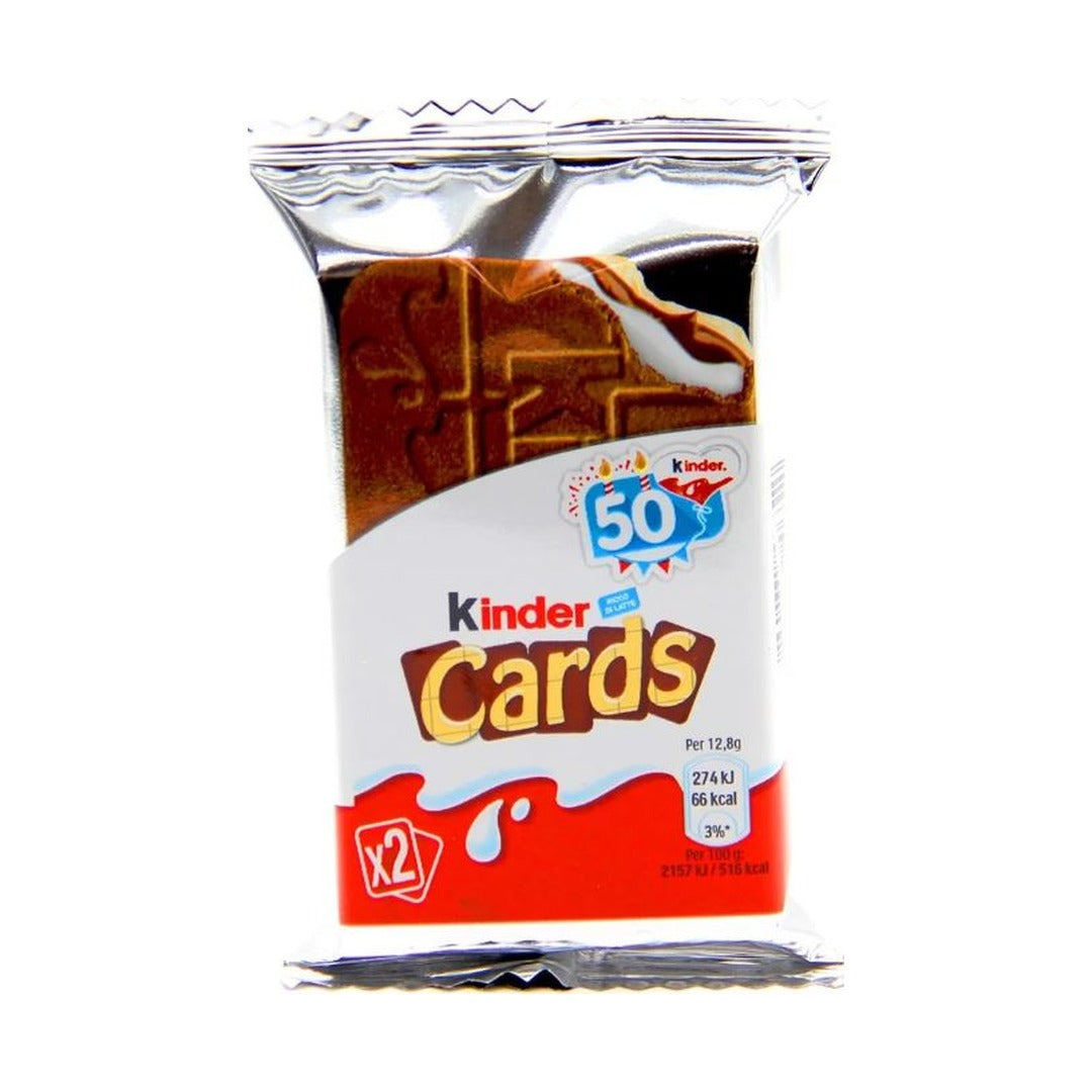 Kinder Double Chocolate Cards T2 25.6 g - front of pack