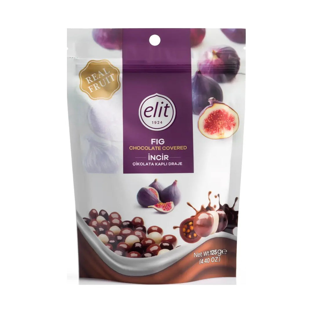 Elit Chocolate Covered Fig Drage 125 g - front of pack