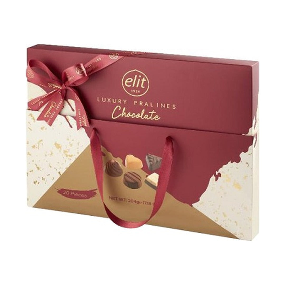 Elit Luxury Assorted Pralines Bordeaux 204 g - front of pack