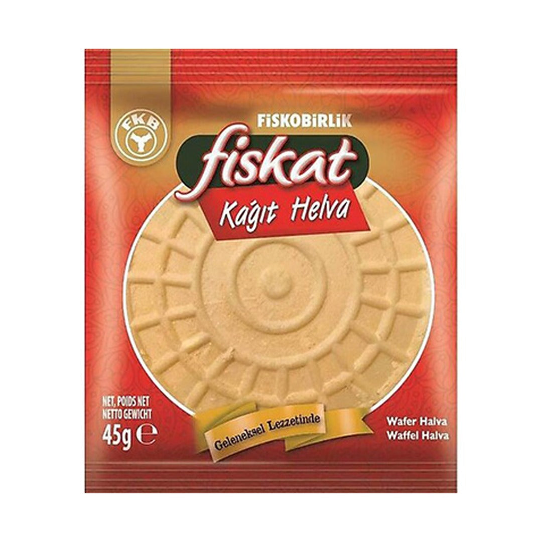 Fiskobirlik Fiskat Sade Wafer Halva 45 g - front of pack