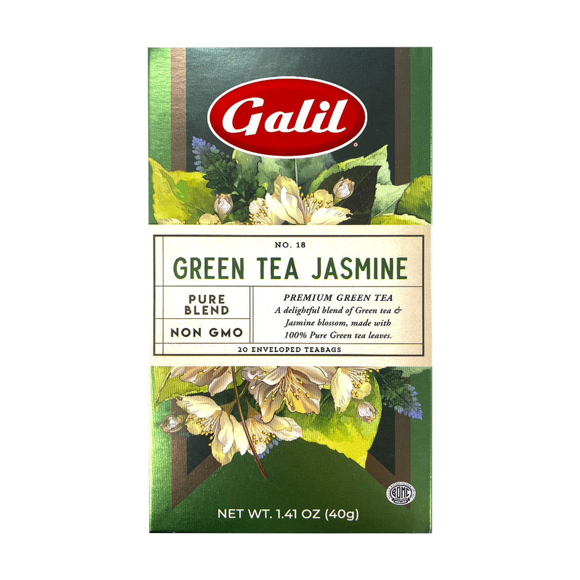 Galil Green jasmine herbal tea, 1.41 oz