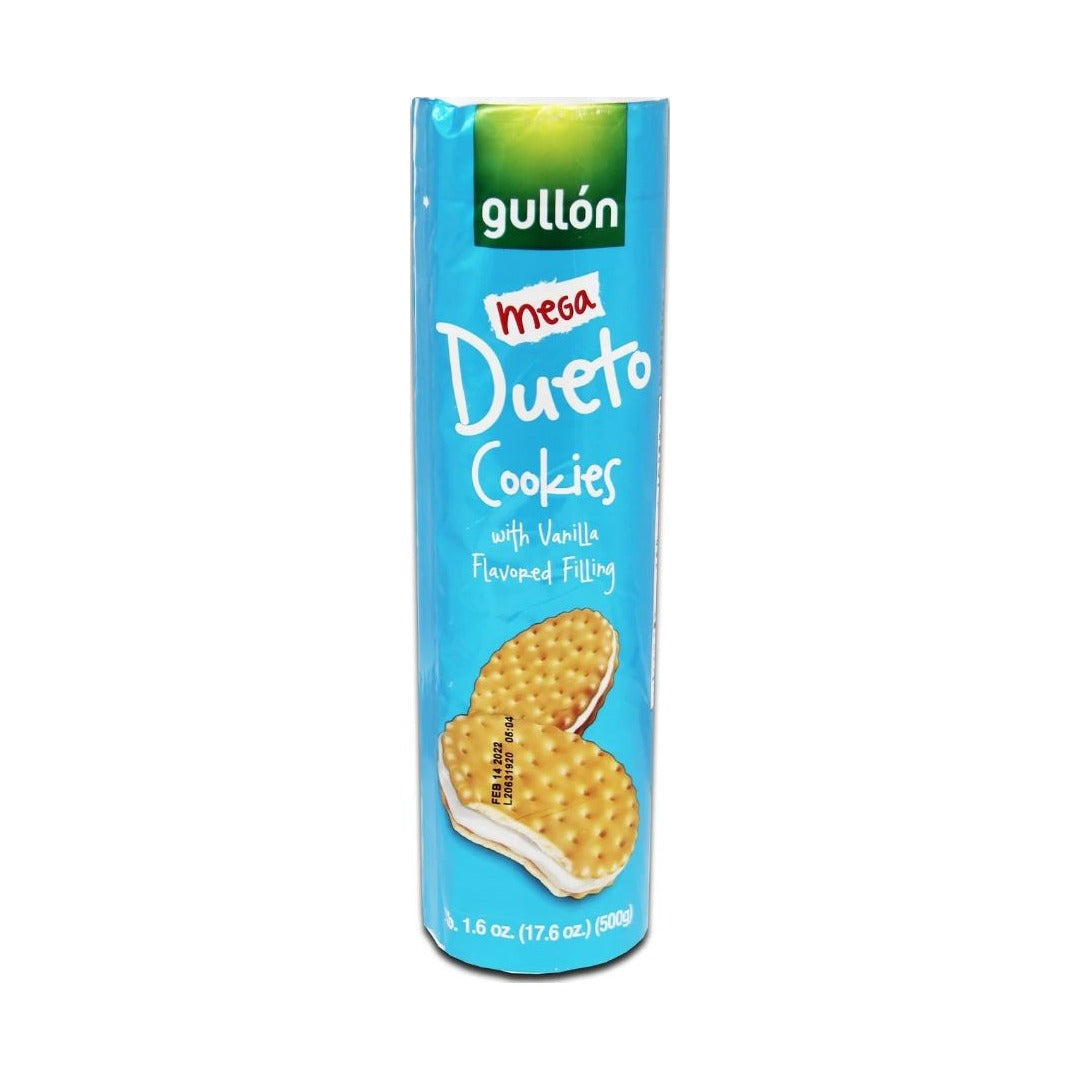 Gullón Mega Duo Vanilla Sandwich Cookies 499 g - front of pack