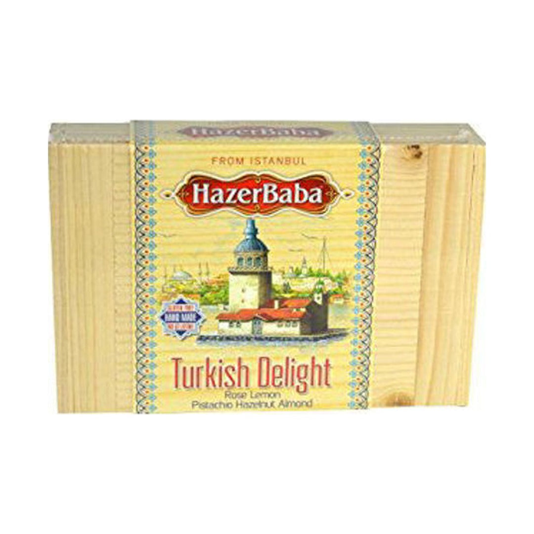 Hazer Baba Assorted Wooden Turkish Delight 227 g - front of pack