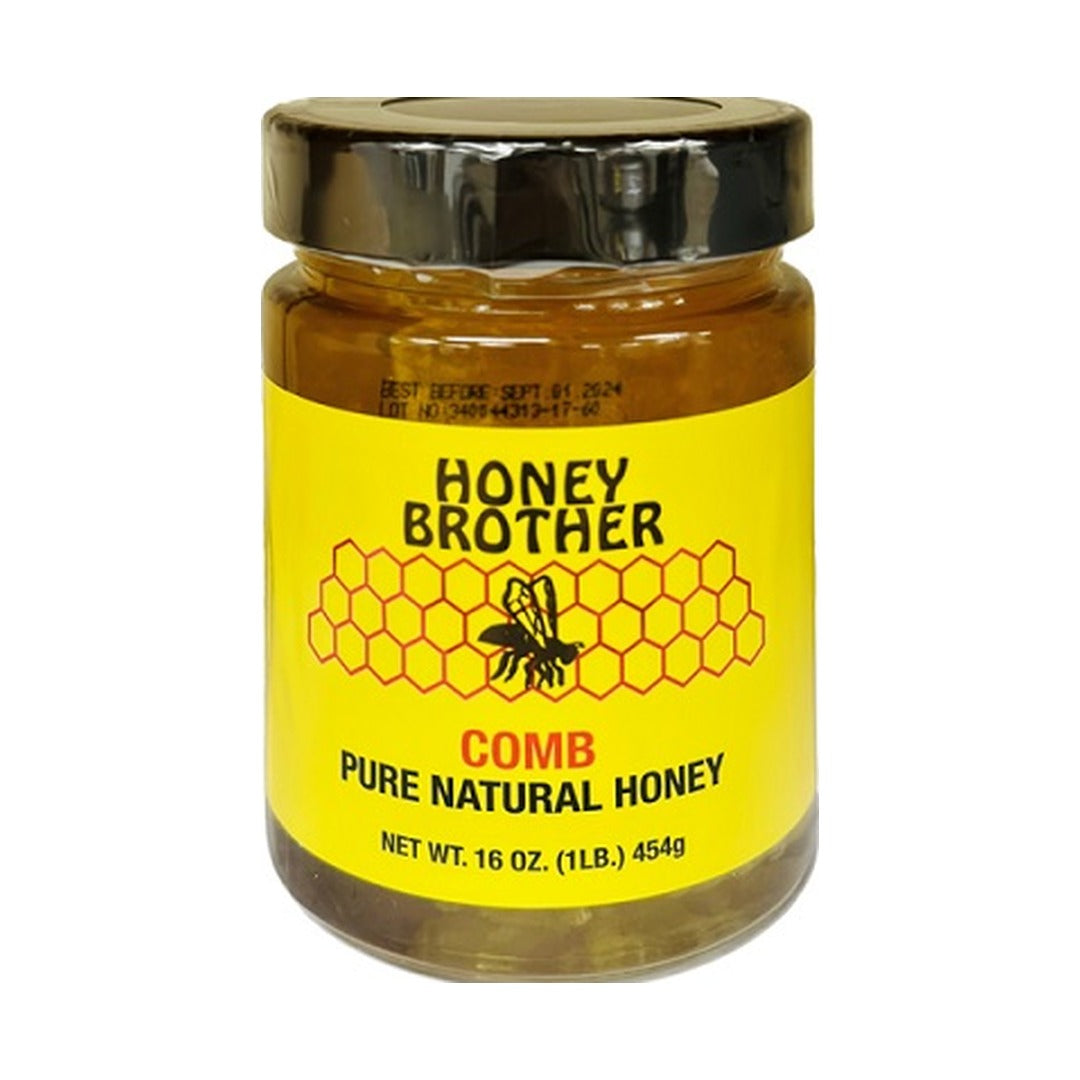 Honey Brother Honey with Comb 454 g - front of pack