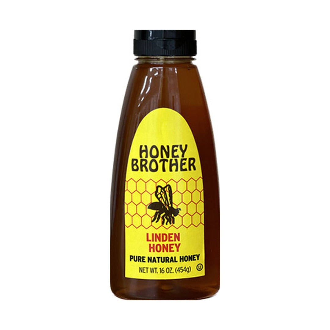 Honey Brother Linden Honey 454 g - front of pack