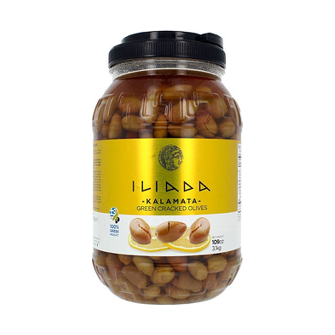 Iliada Cracked Kalamata Olives 3.1 kg - front of pack