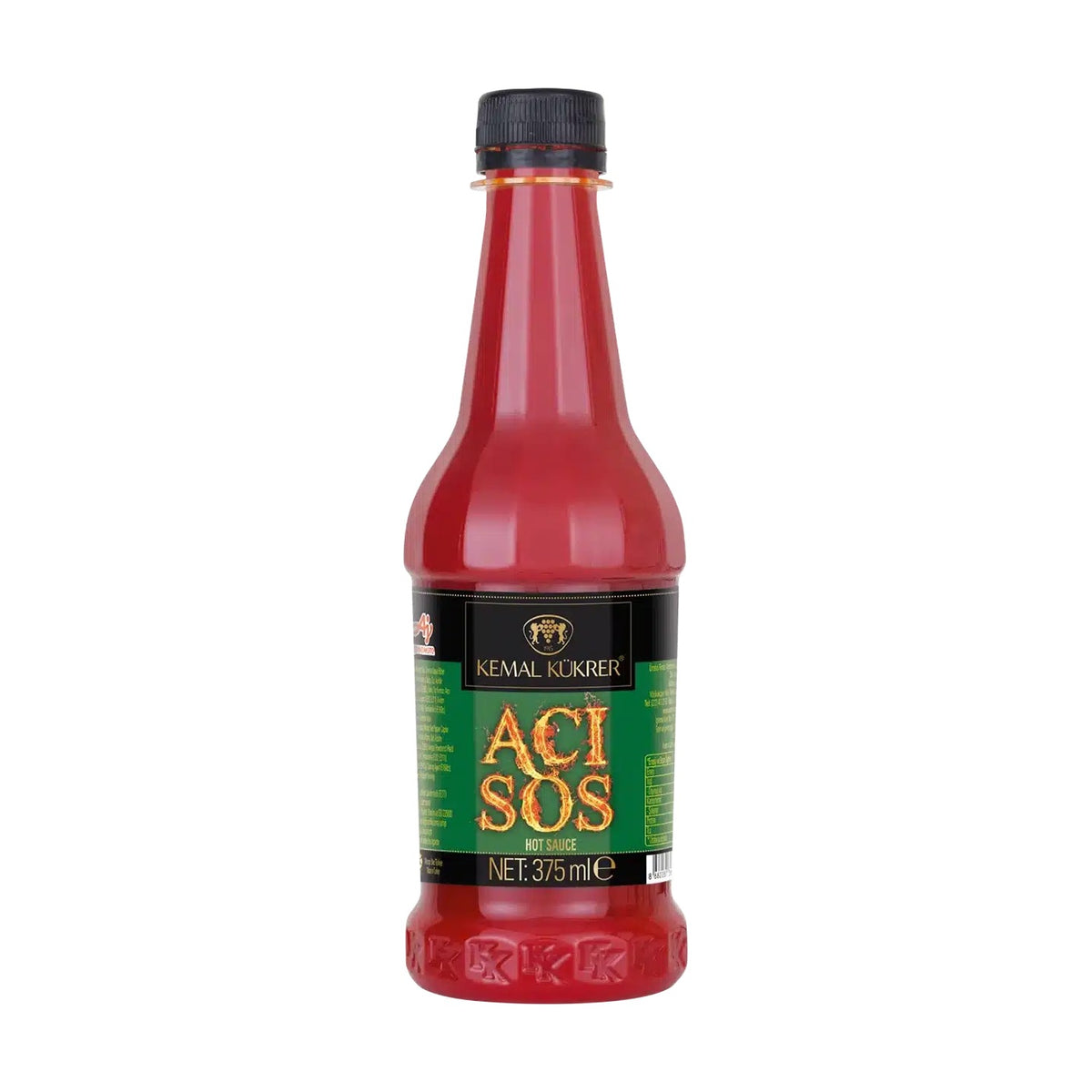Kemal Kukrer Aci Sos hot sauce, 375 ml bottle