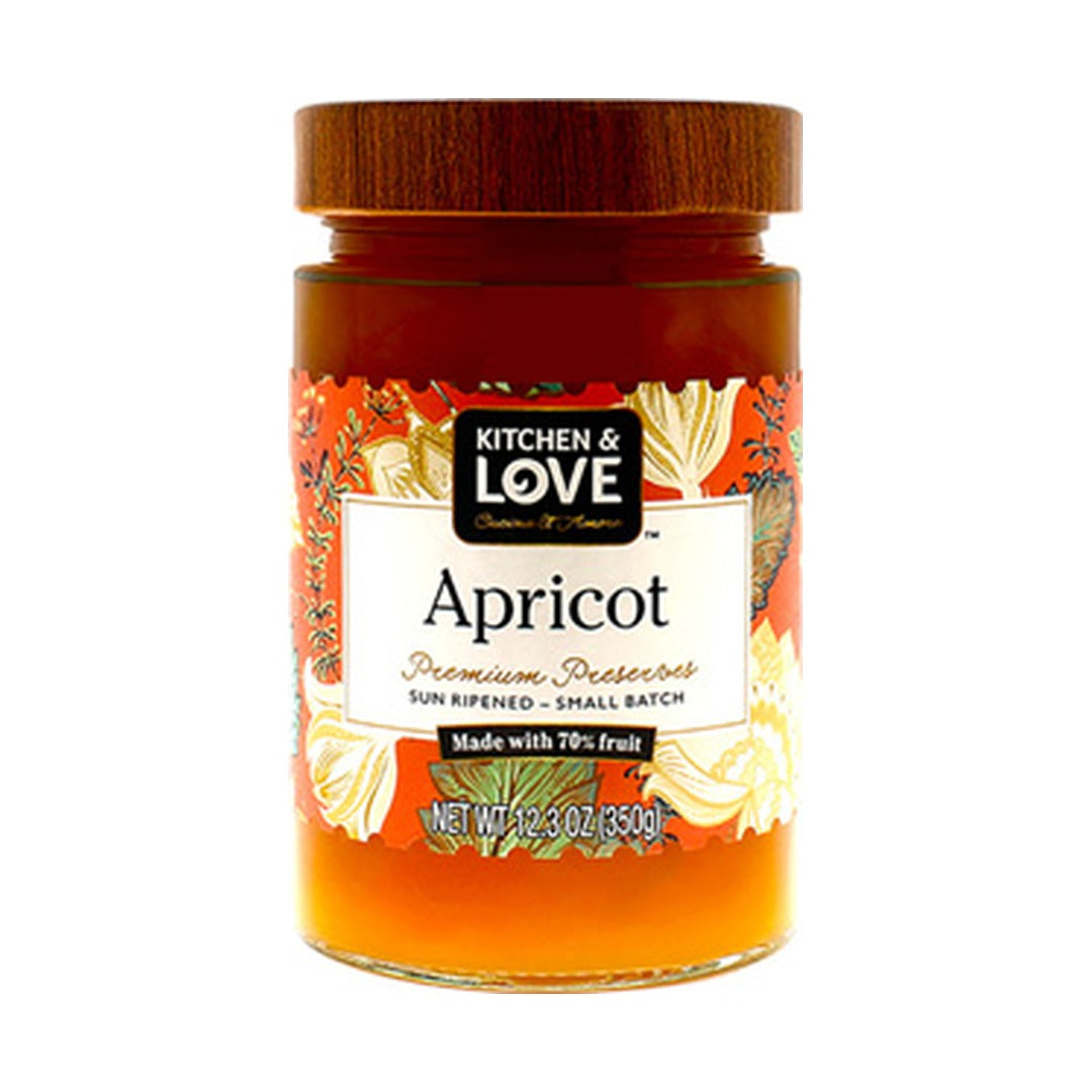 Kitchen & Love Apricot Preserves 348 g - front of pack
