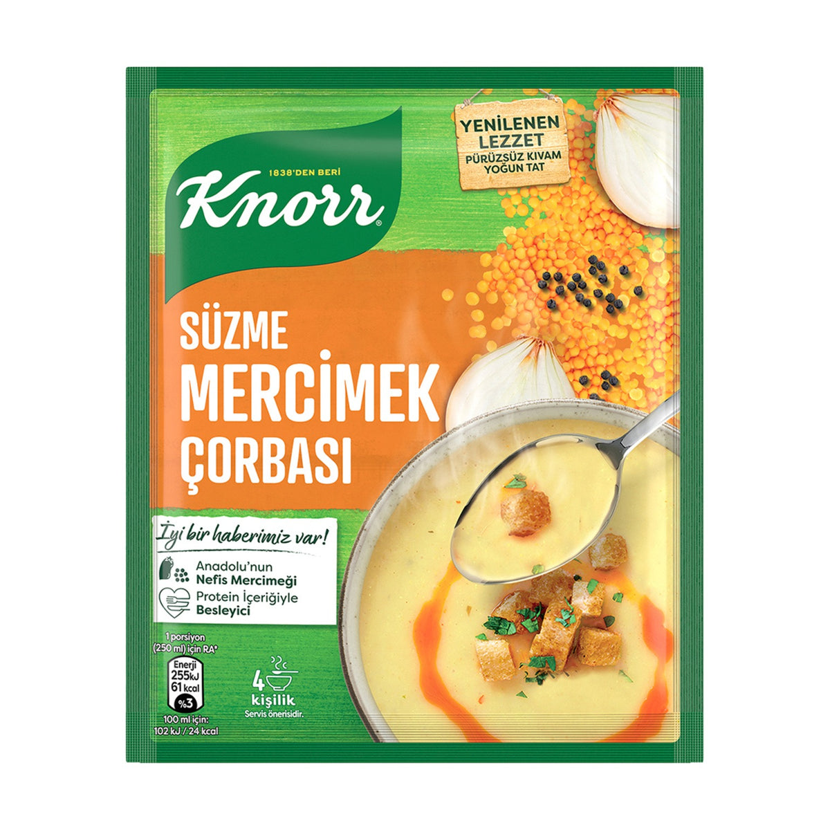 Knorr Suzme Mercimek Corbasi (lentil soup mix), 76 g sachet