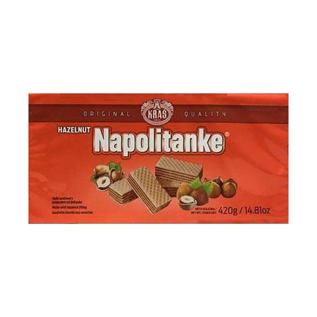 Kras Hazelnut Napolitanke - Blok 420 g - front of pack