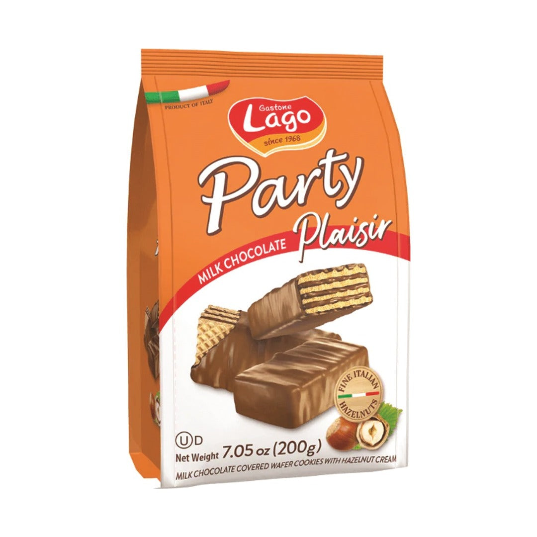 Lago Party Wafers - Plaisir Chocolate Covered 200 g - front of pack