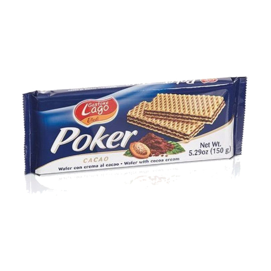 Lago Poker Cocoa Cream Wafer, 150 g