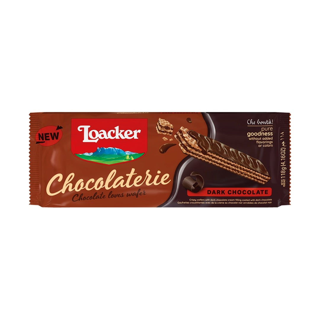Loacker Chocolaterie Dark Chocolate Wafer 118 g - front of pack