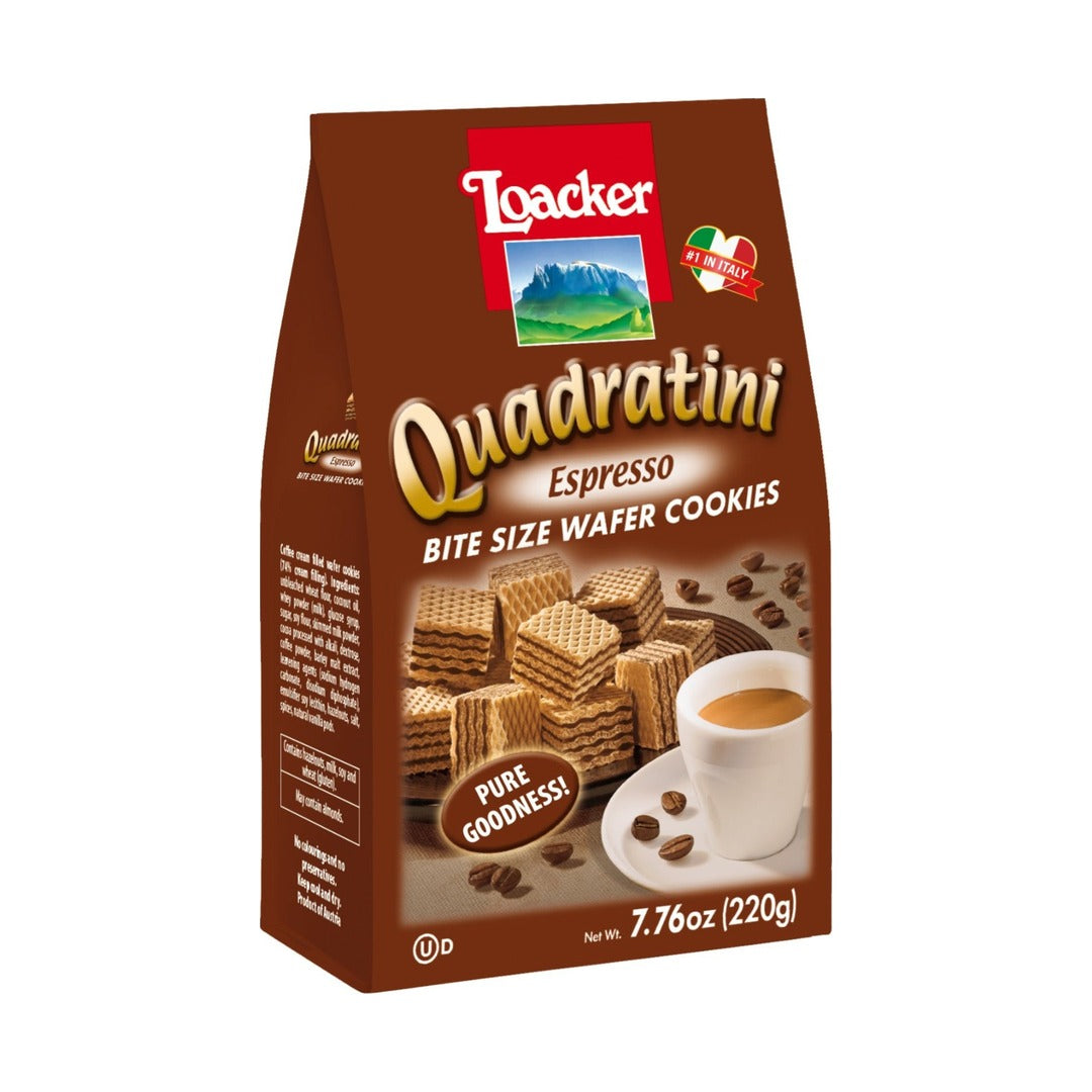 Loacker Quadratini Espresso 220 g - front of pack