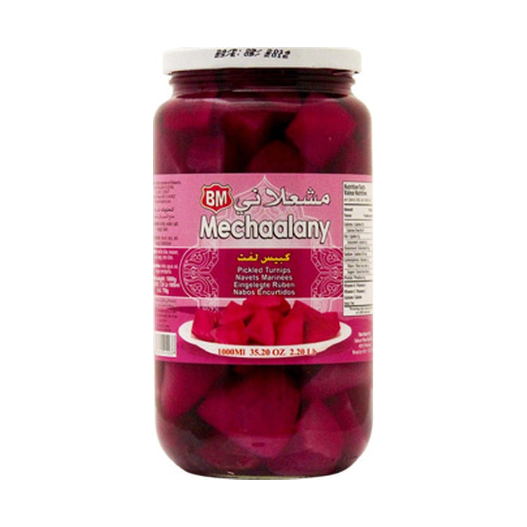 Mechaalany Pickled Turnips Chunk Drained, Net 992 g - front of pack