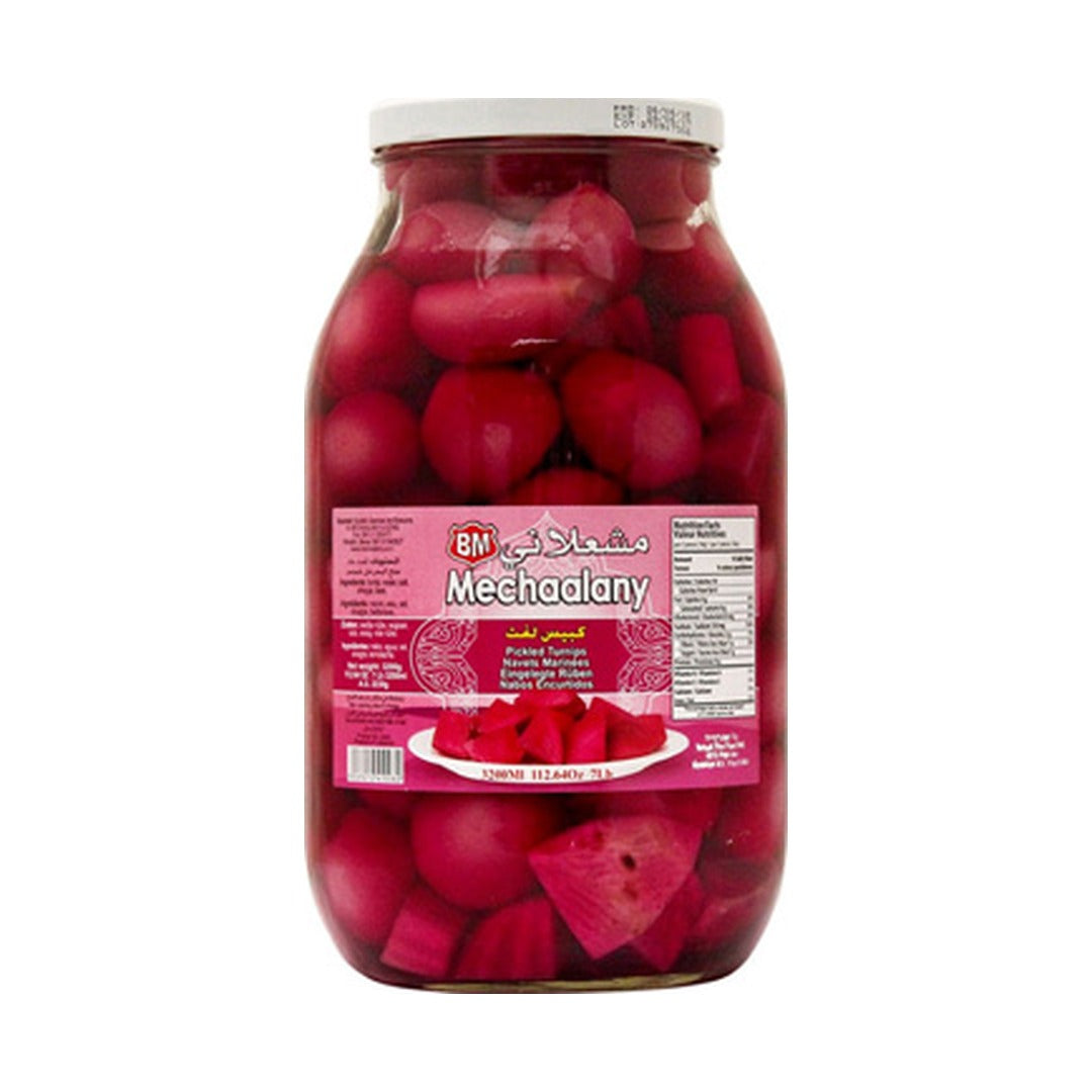 Mechaalany Pickled Turnips Drained, Net 3.2 kg - front of pack