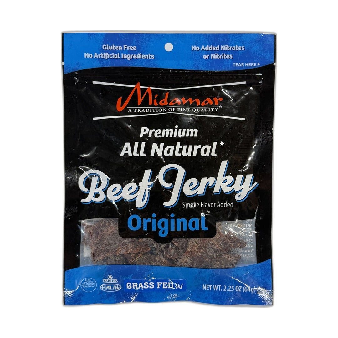 Midamar Halal Premium Smoke Flavored Beef Jerky 64 g - front of pack