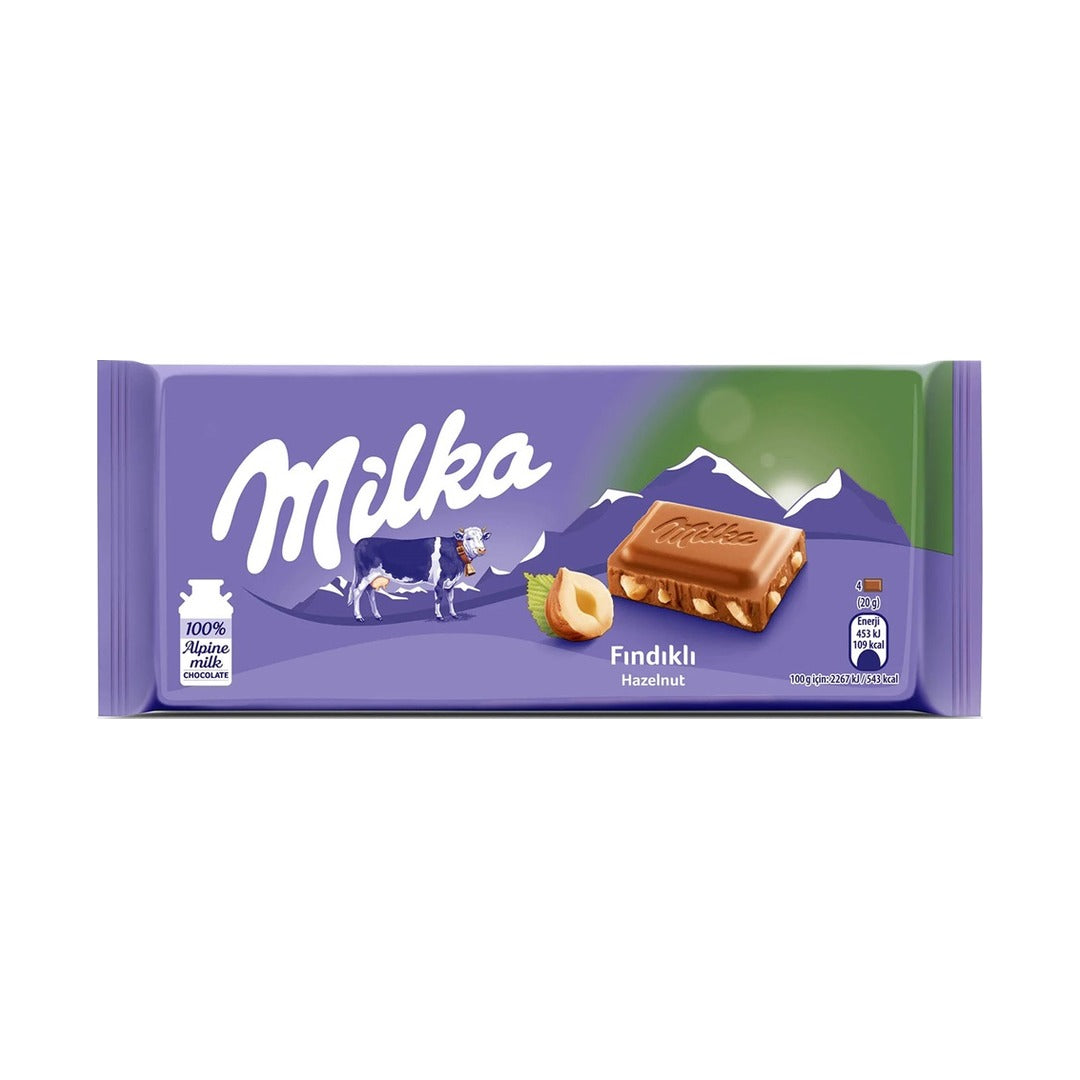 Milka Hazelnut 80 g - front of pack
