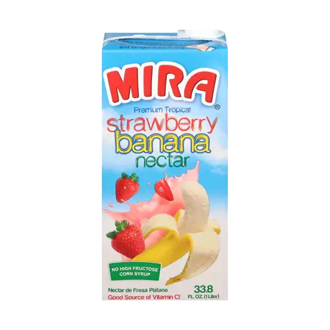 Mira Strawberry Banana Nectar Pak 1 L - front of pack