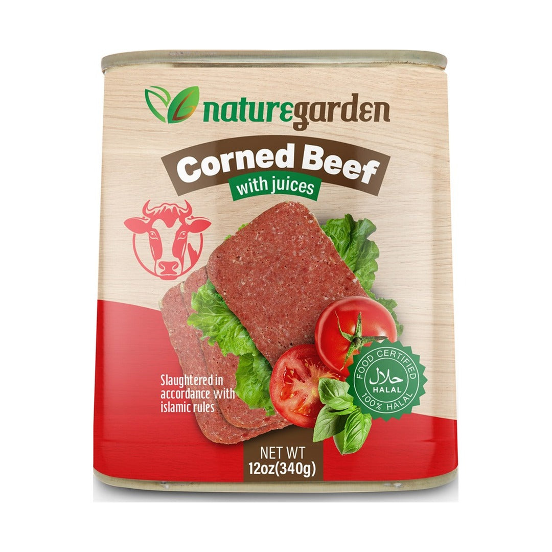 Nature Garden Corned Beef 340 g - front of pack