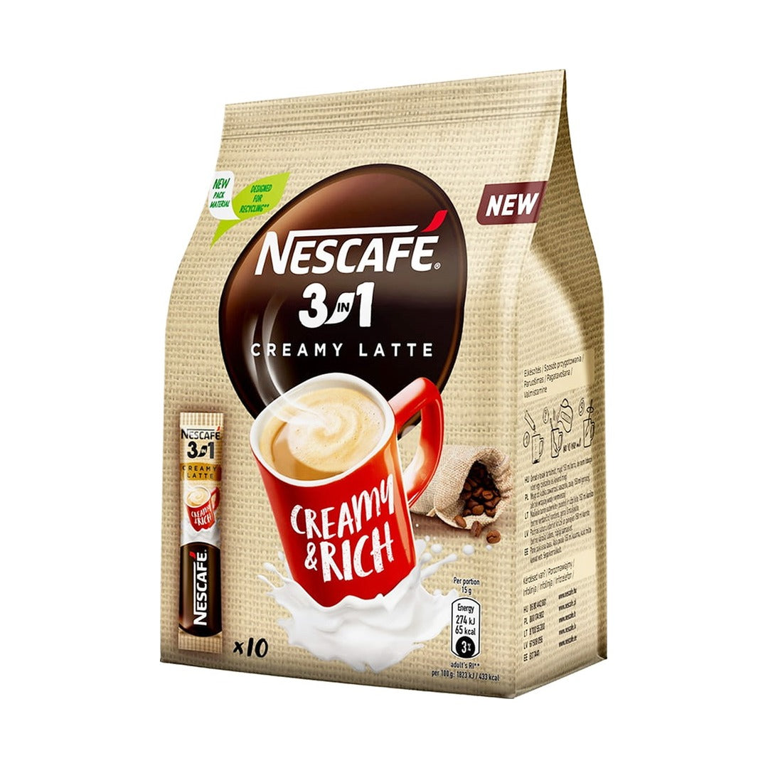 Nescafé 3 in 1 Creamy Latte 150 g - front of pack