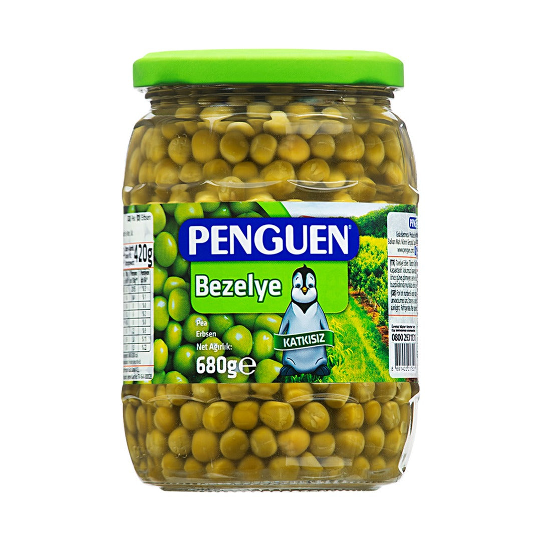 Penguen Green Peas 680 g - front of pack