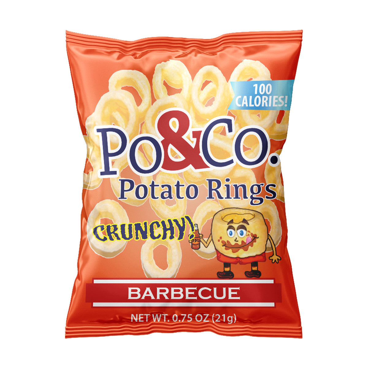 Po & Co. BBQ Potato Rings, 0.75 oz