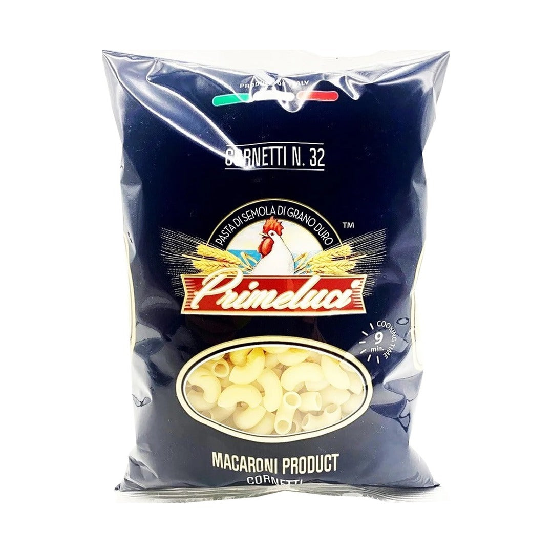 Primeluci Cornetti Elbow N.32 Pasta 500 g - front of pack