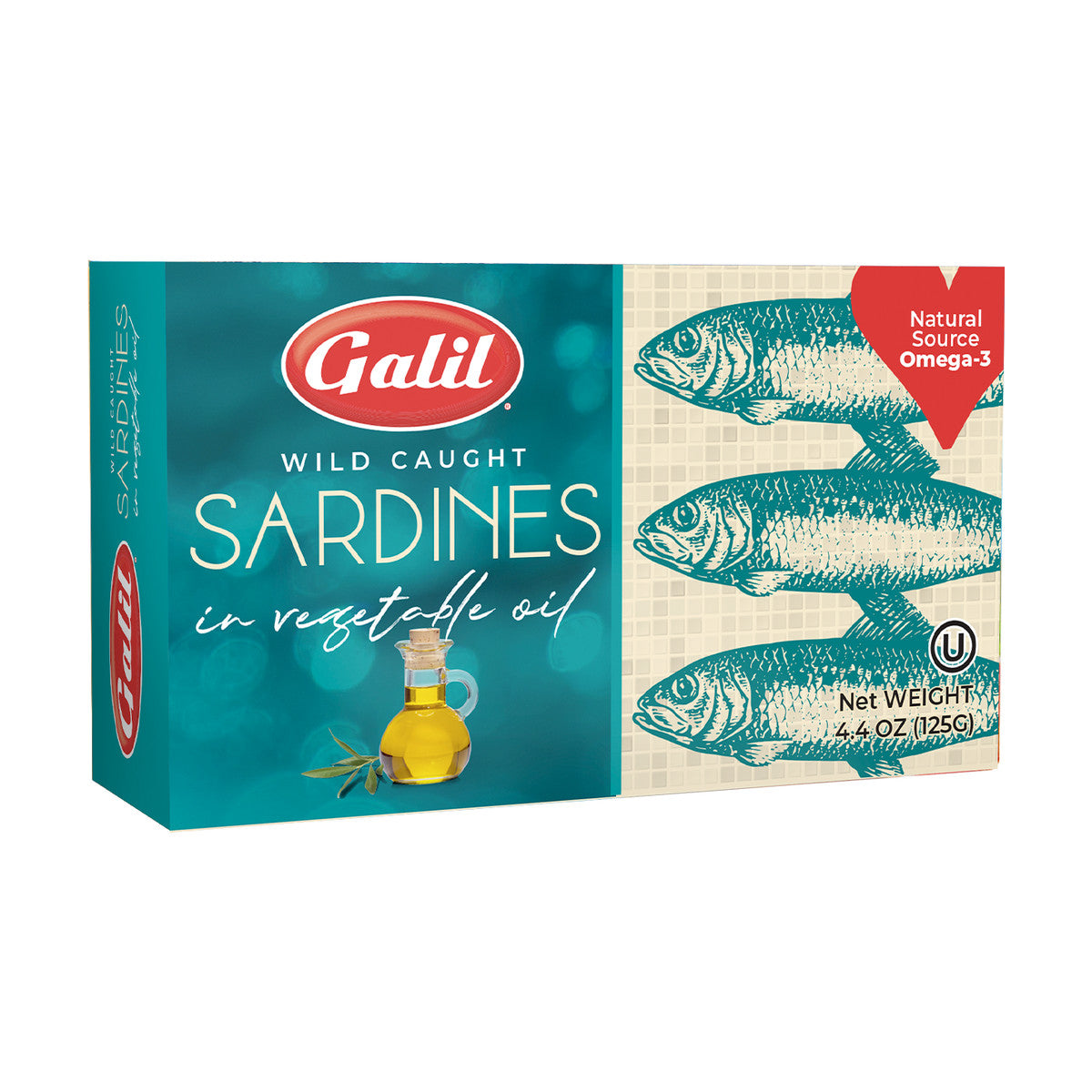 Galil Sardines in vegetable oil, 4.4 oz