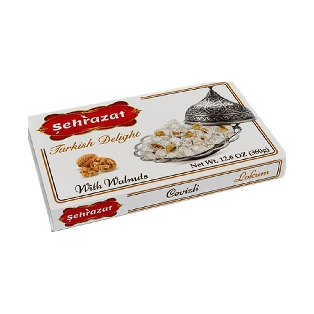Şehrazat Turkish Delight with Walnut 360 g - front of pack