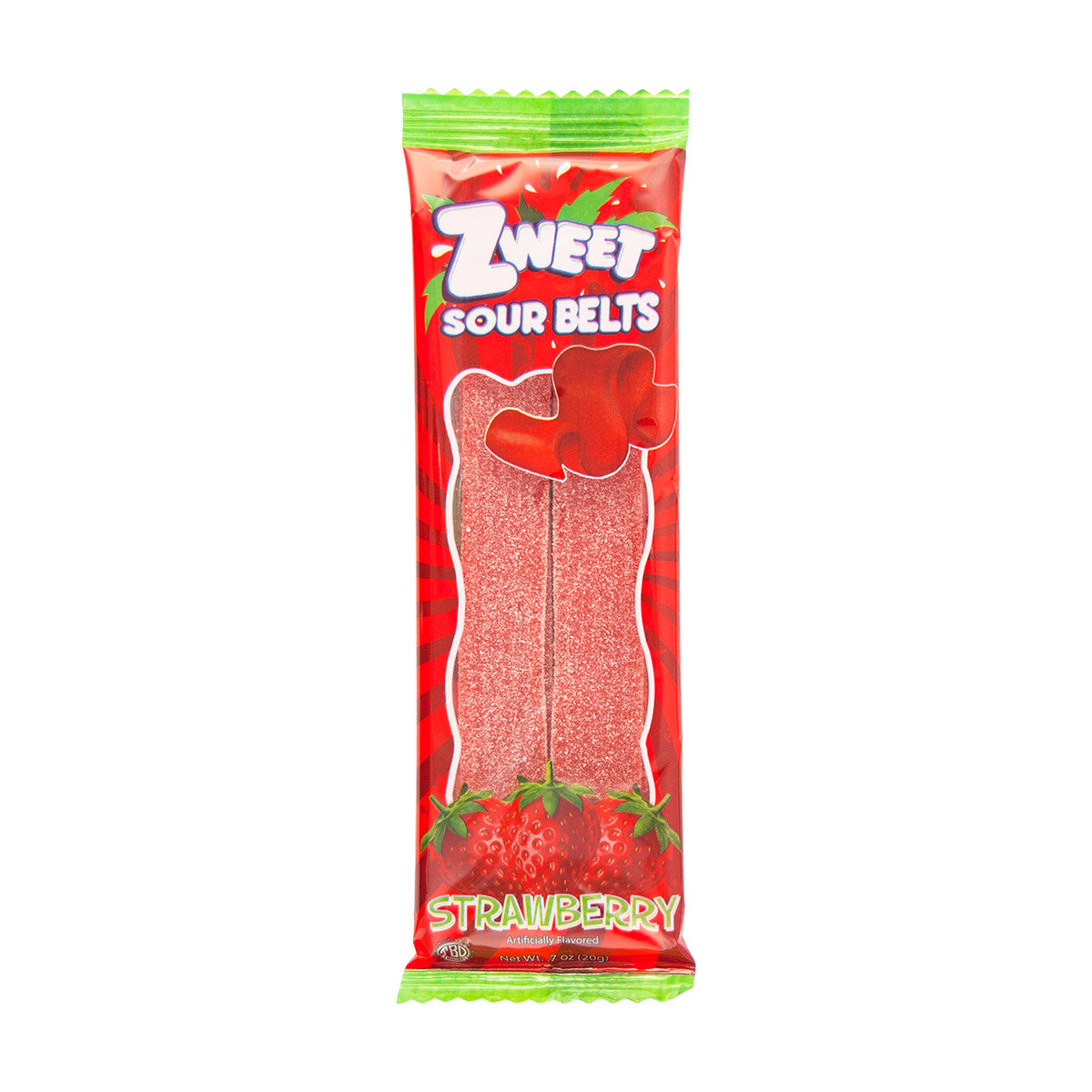 Zweet Sour Strawberry Belts, 0.7 oz