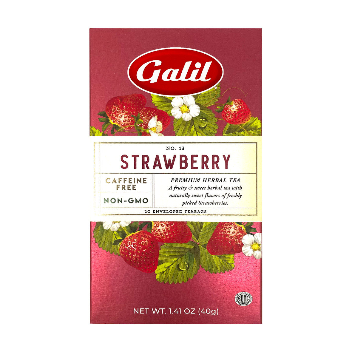 Galil Strawberry herbal tea, 1.41 oz