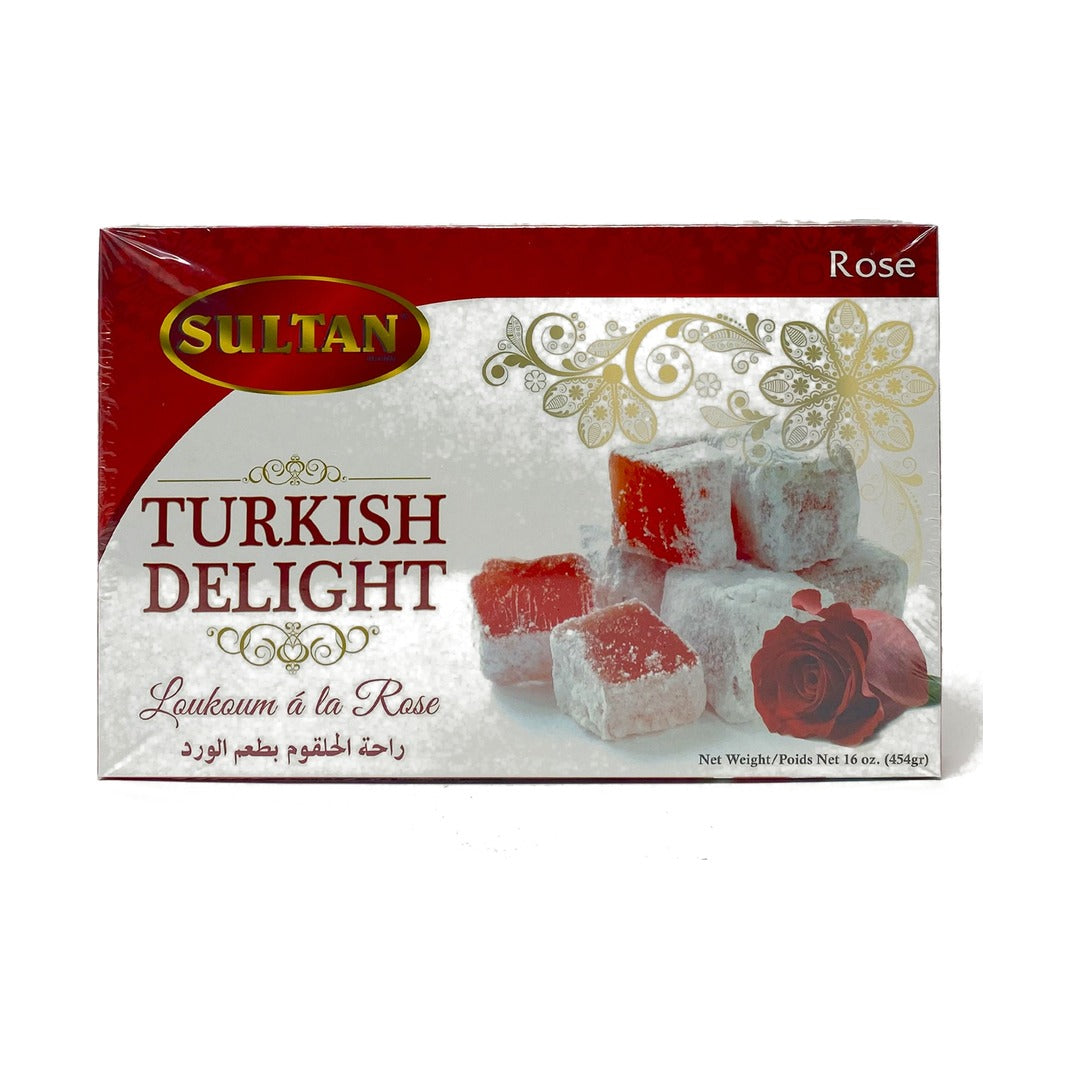 Sultan Turkish Delight Rose 453 g - front of pack